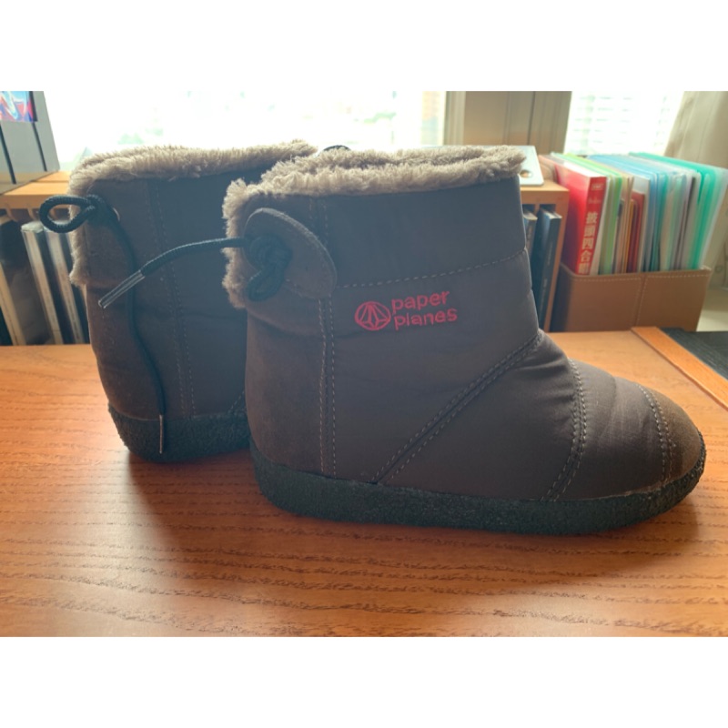 二手 Paperplanes 韓國紙飛機兒童雪靴19公分防潑水內鋪毛 蝦皮購物