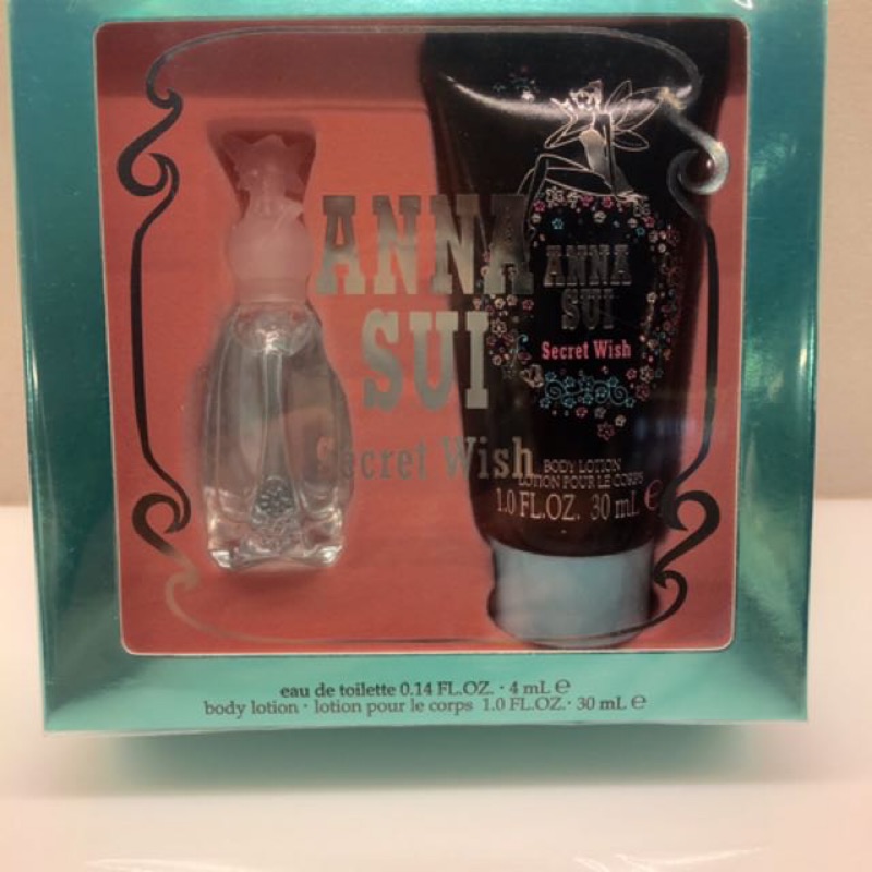 Anna Sui 安娜蘇 許願精靈 浪漫香氛禮盒組(4ml香水+30ml身體乳)便宜售