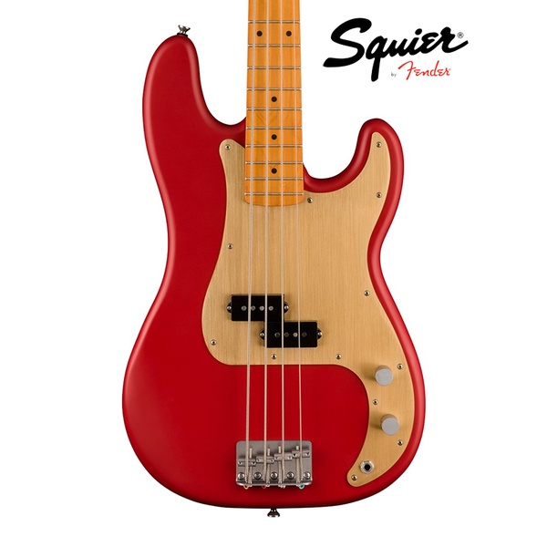 『限量預定』Squier 40TH Precision 電貝斯 P Bass 公司貨 VintageRed Fender