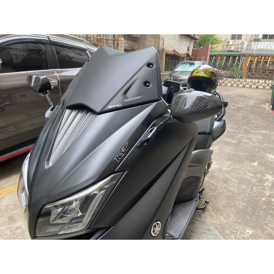 [鑫錡國際]BCD 空力款 運動 短風鏡 YAMAHA TMAX 530 12-16 消光黑 卡夢 風鏡