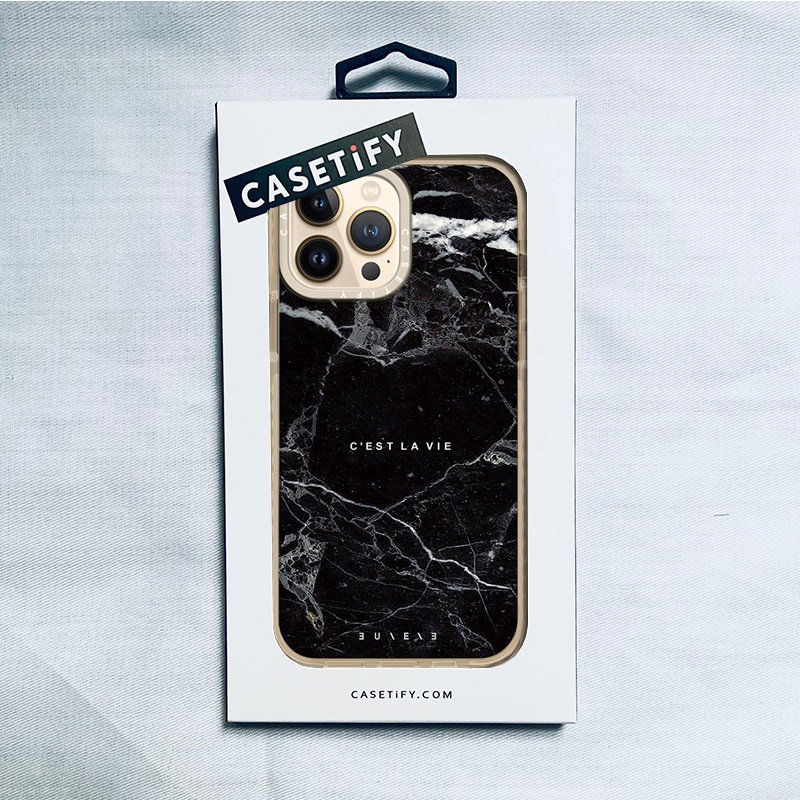 Casetify X 黑色大理石米色手機殼 IPhone 13 12 11 Pro MAX Mini XS MAX XR