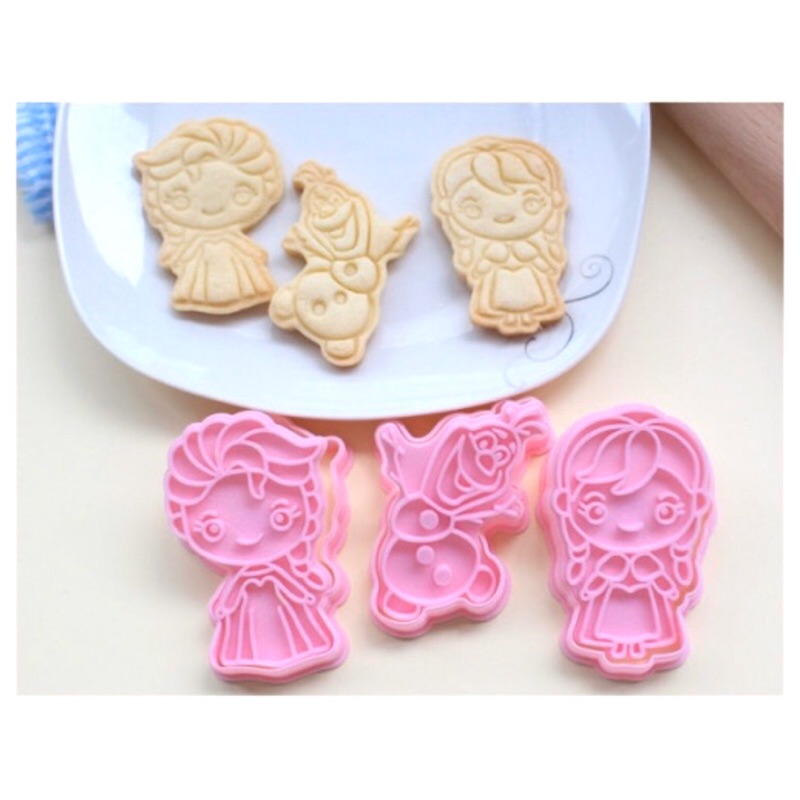 🌹甜食愛上我😋🌹 3D 列印 打印 PLA 立體 餅乾模 餅乾模具 冰雪奇緣 雪寶 艾莎 安娜