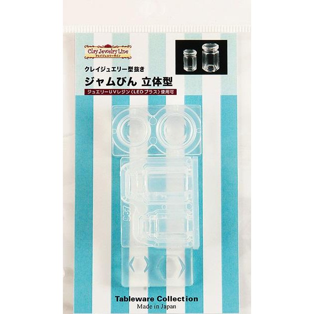 ✿粉紅豬✿～【日本製】987 日清 滴膠模具 UV膠模具~果醬瓶 果醬罐