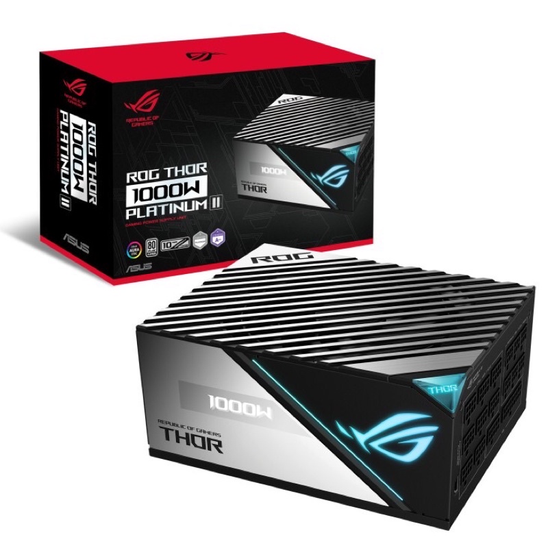 ASUS華碩 ROG THOR II 1000W 白金/全日系電容/Aura Sync/極靜音/電源供應器