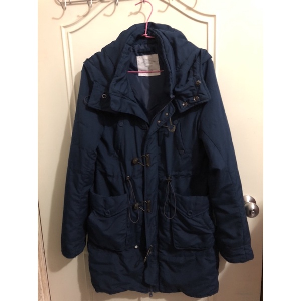 （二手）日本 SLY  鐵釦 長版超保暖外套2號 N3B 藍（已售勿下標）
