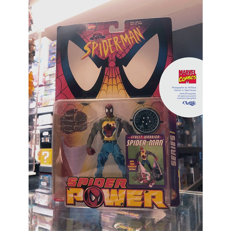 Artlife ㊁ MARVEL TOYBIZ 1998 SPIDERMAN POWER Warrior 蜘蛛人 戰士