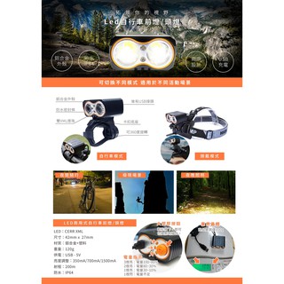 LRY3 CREE XML2 U3 雙眼高亮度頭燈