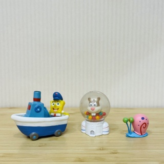 海綿寶寶 珊迪 蝸牛小蝸 玩具 公仔 擺飾 擺件 海綿寶寶開船