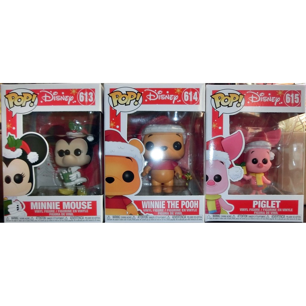 現貨 FUNKO POP 迪士尼 614小熊維尼 613米奇 615小豬 聖誕版