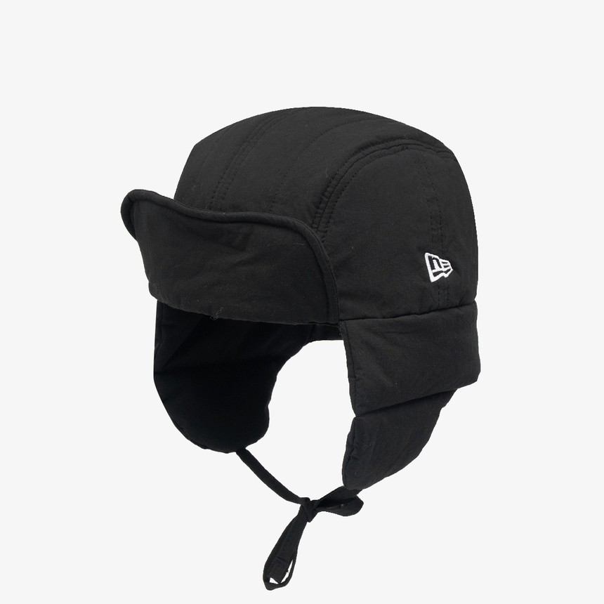 NEW ERA 飛行帽 SHORT EARFLAP 黑