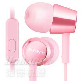 SONY MDR-EX155AP 粉色 細膩金屬 耳道式耳機 線控MIC {贈品海綿耳塞一對}