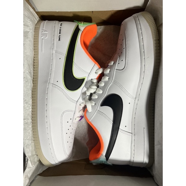 Nike Air Force 1 Have A Good Time 電玩 白黑橘DO2333-101