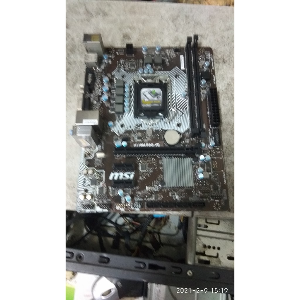 賣2手良品  MSI 微星 H110M PRO-VD/Intel/1151主機板 沒有檔板