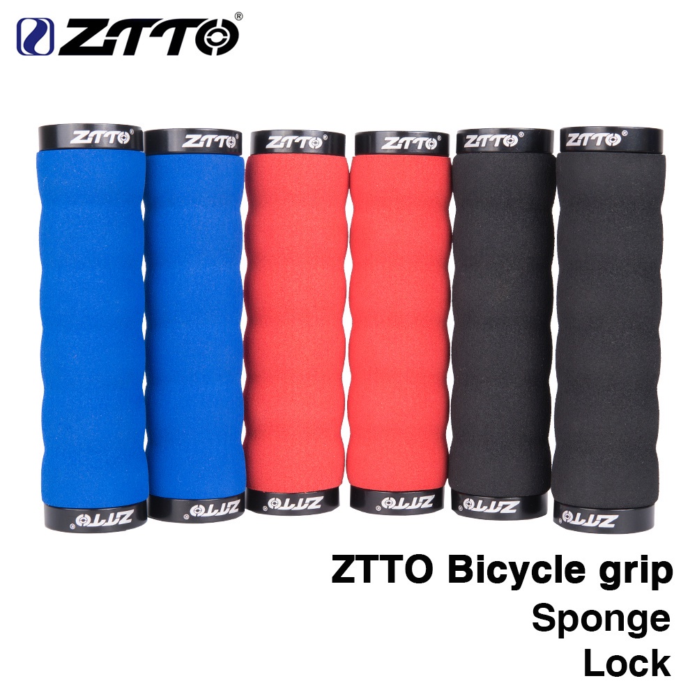 Ztto 自行車零件 MTB 握把 AG30 1 對舒適海綿防震防滑鎖握把適用於山地自行車登山車自行車帶桿塞
