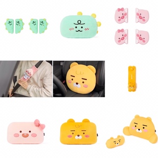 ［Be Woman] 部分現貨 春植 韓國 kakao friends 萊恩 桃子 頸枕 靠墊 安全帶套 車用