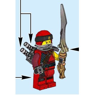 已組裝 展示品 樂高 LEGO 旋風忍者 70653 紅忍者 Kai 赤地 附武器