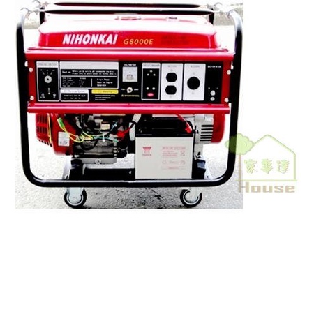 NIHONKAI-- 電動起動四行程發電機-6500W　殺很大