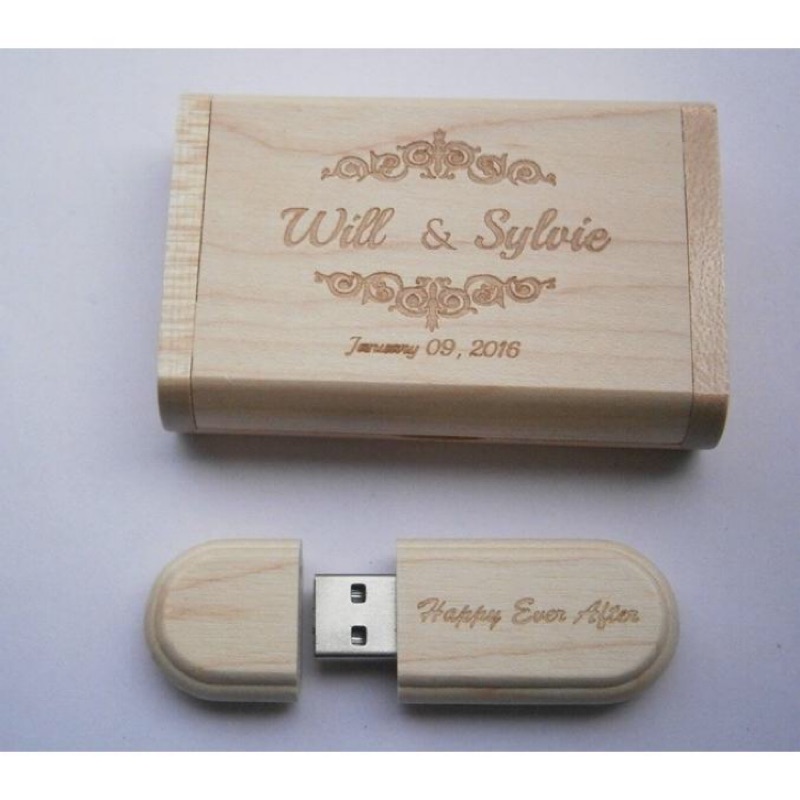 一個ok 客製化木質usb隨身碟 婚禮小物 禮物