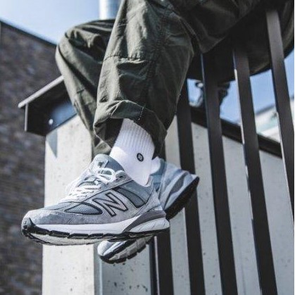 [麥修斯]New Balance 990V5 990 NB990 美製 復古鞋 余文樂 男款 灰 M990GL5 2E