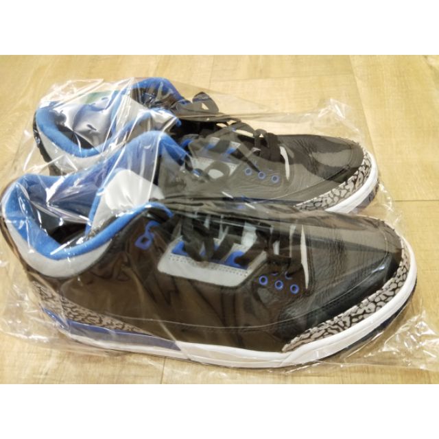Jordan 3代 藍色爆裂紋 正版無鞋盒 US9