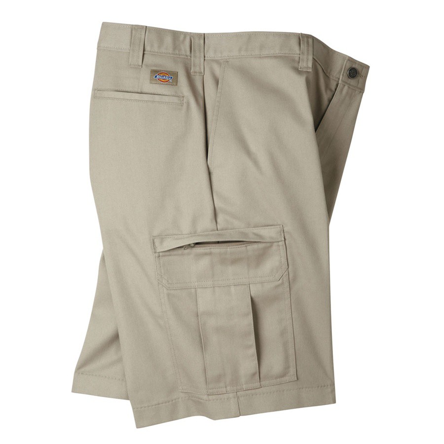 【DICKIES】LR542 11吋 Cargo Shorts 中低腰直筒六袋斜紋布 工作短褲 (KH 卡其)