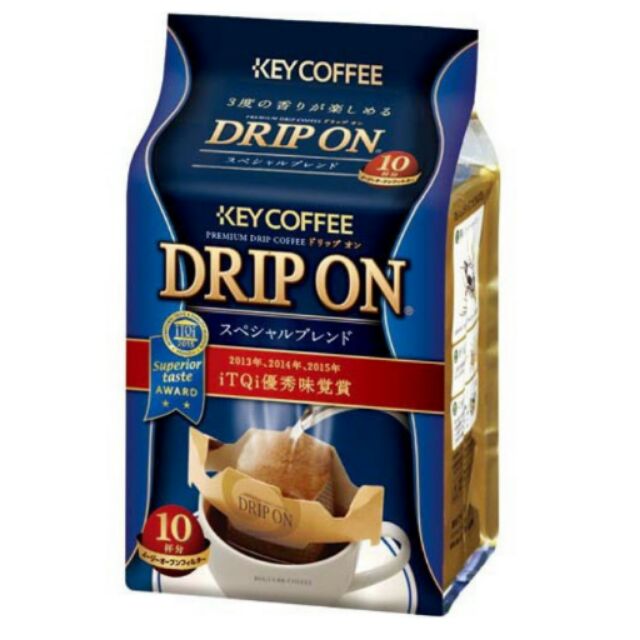 超低價一入$17/日本Key Coffee Drip On咖啡濾掛包 掛耳包 金賞咖啡＜現貨＞