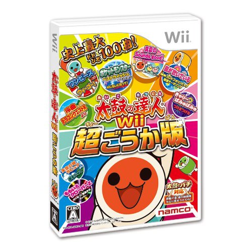 Wii　太鼓之達人 Wii 超豪華版 (太鼓達人 超豪華版)　純日版 二手品