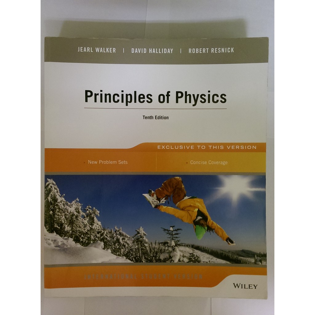 [普通物理]Principles of Physics,10th,Halliday,9781118230749,1118230744 九成新,無筆記,封面有一點點摺痕