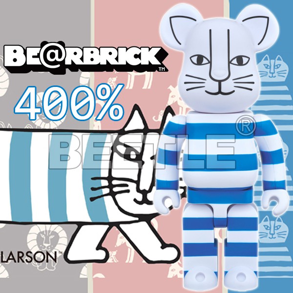 BEETLE BE@RBRICK LISA LARSON 設計師 麗莎·拉森 藍貓 MIKEY SYNC 400%