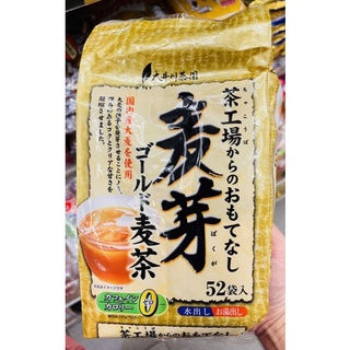 日本 大井川茶園 茶工場 麥芽麥茶 52包入 零咖啡因 冷泡熱泡都適用
