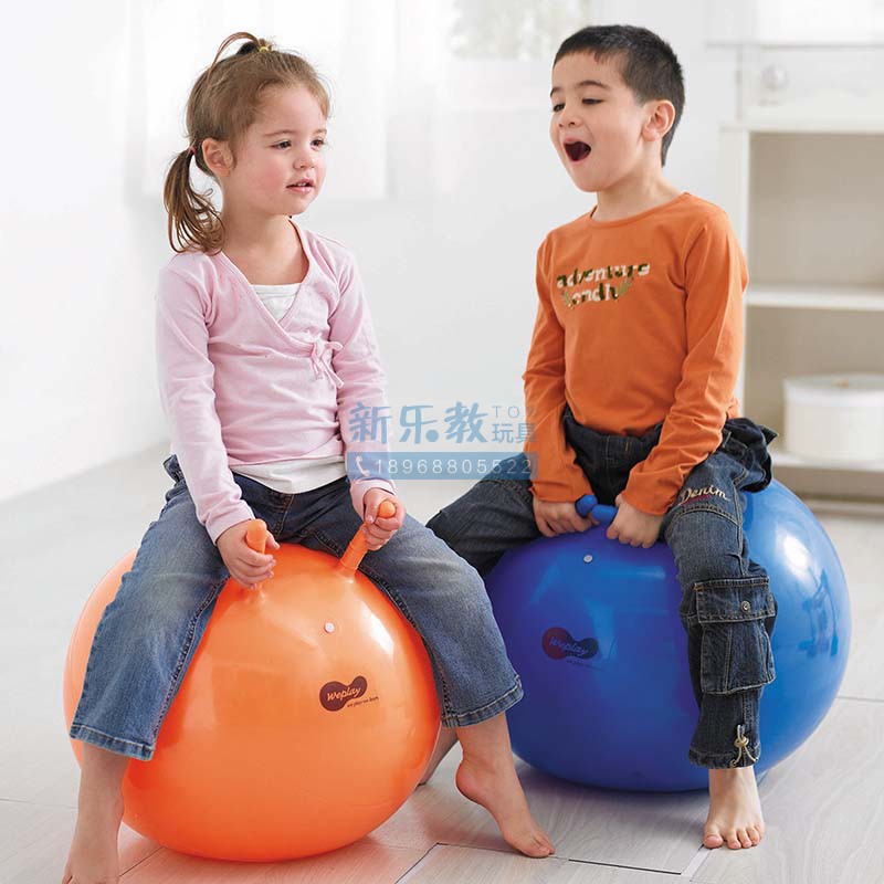 兒童玩具❁◕臺灣WEPLAY早教幼兒童龍球跳球感統訓練器材彈跳球羊角球瑜伽球11