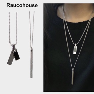 【JIN】韓國 raucohouse 項鍊 black matte layer 銀飾 korea select