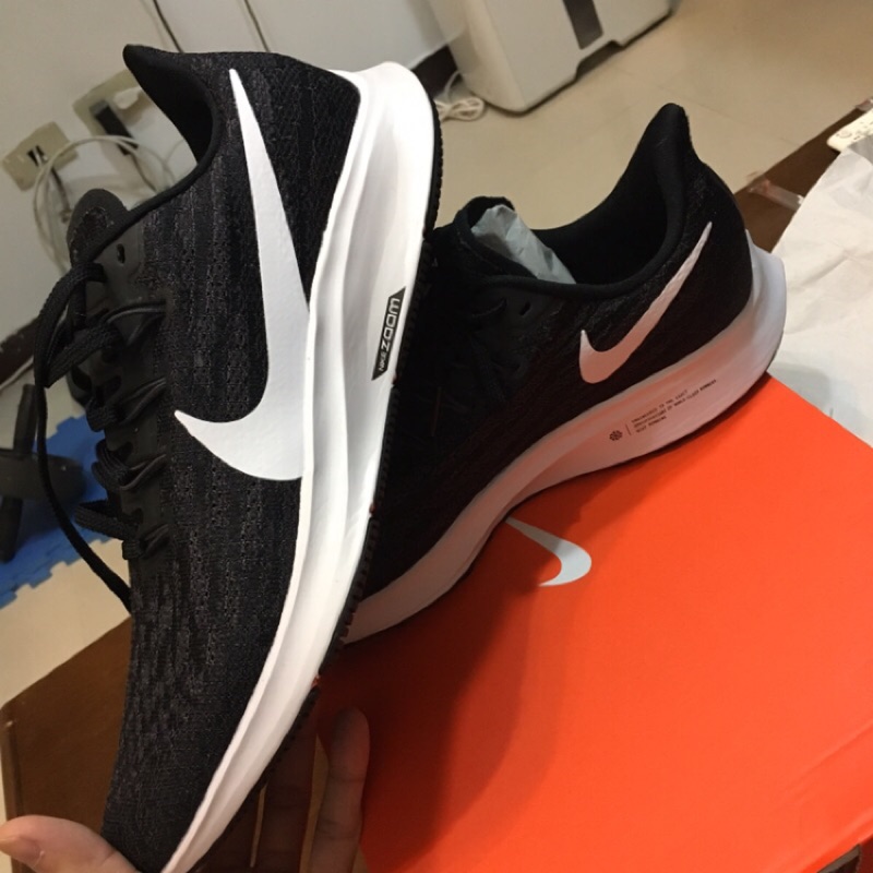 全新僅試穿 US8.5 黑白Nike Air Zoom Pegasus 36