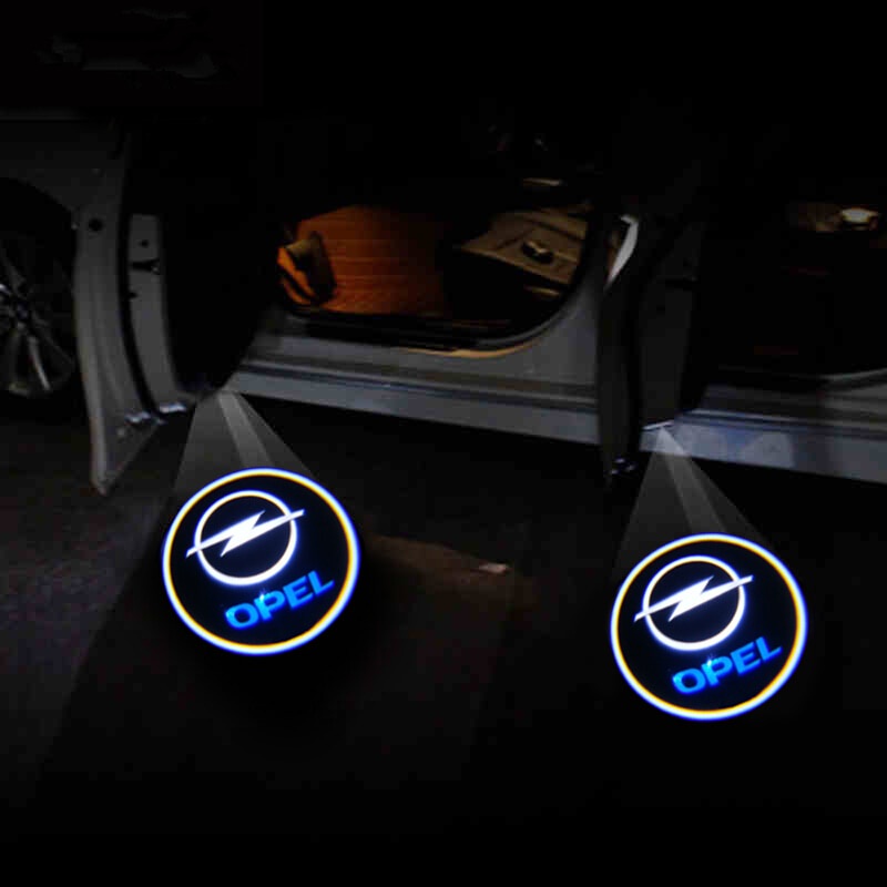 2 件裝汽車 LED 車門警示燈歡迎標誌投影儀適用於歐寶 Astra h g j Insignia Zafira b C