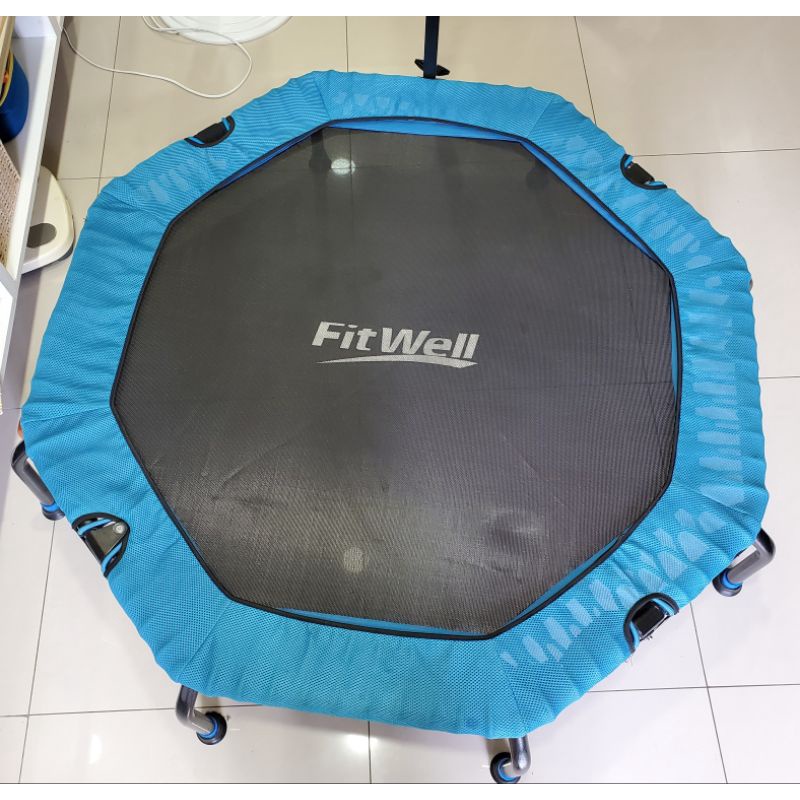 [9成新]Fitwell-全能彈跳床53" ,雙摺疊把手高度調整 彈跳床 蹦蹦床 跳跳床 健身彈跳床