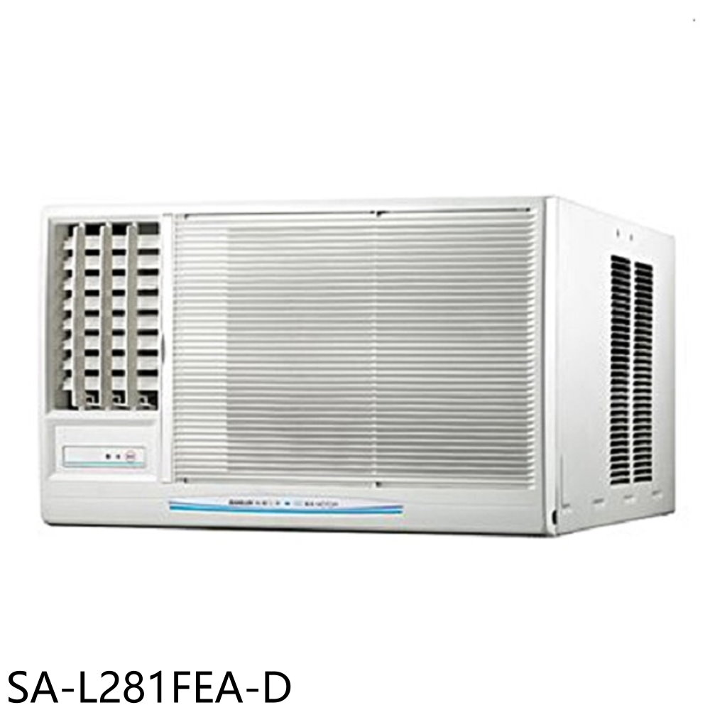 SANLUX台灣三洋定頻電壓110V左吹福利品窗型冷氣4坪SA-L281FEA-D標準安裝三年安裝保固 大型配送
