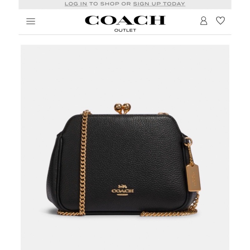 美國正品🇺🇸 Coach 新品 限量 皮革 珠扣 斜背包 鏈包