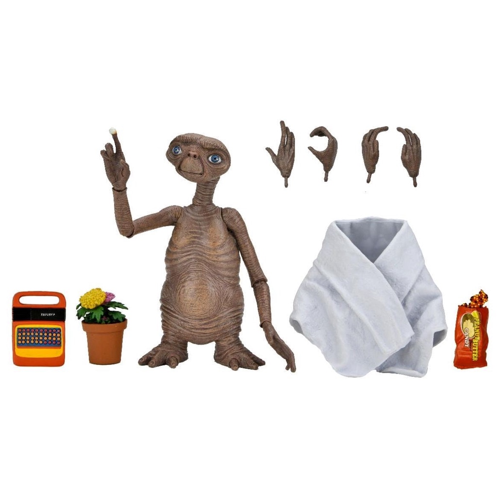 瑪吉玩玩具 10 月 代理 NECA 7吋 E.T.外星人 40週年 可動公仔 Ultimate .E.T 0731