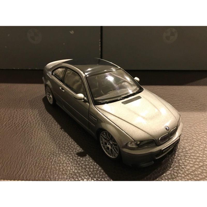 ［收藏釋出］BMW限量 1/18 M3 CSL E46 Kyosho 模型車 原廠灰盒裝