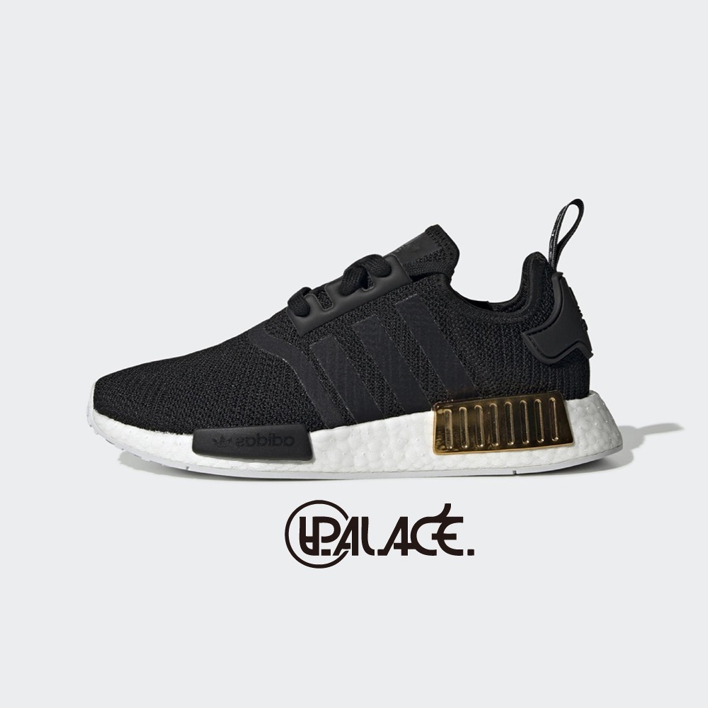 【ADIDAS】NMD R1 黑白金 BOOST 休閒 運動 慢跑鞋 女款 EG6702 (palace store)