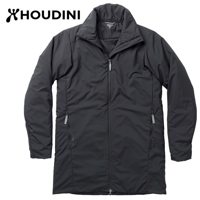 【Houdini 瑞典】Add-in Jacket 長版化纖保暖外套 男款 純黑 (208574)
