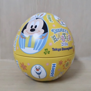日本迪士尼 復活節 彩蛋造型 鐵盒 迪士尼鐵盒 空鐵盒 絕版
