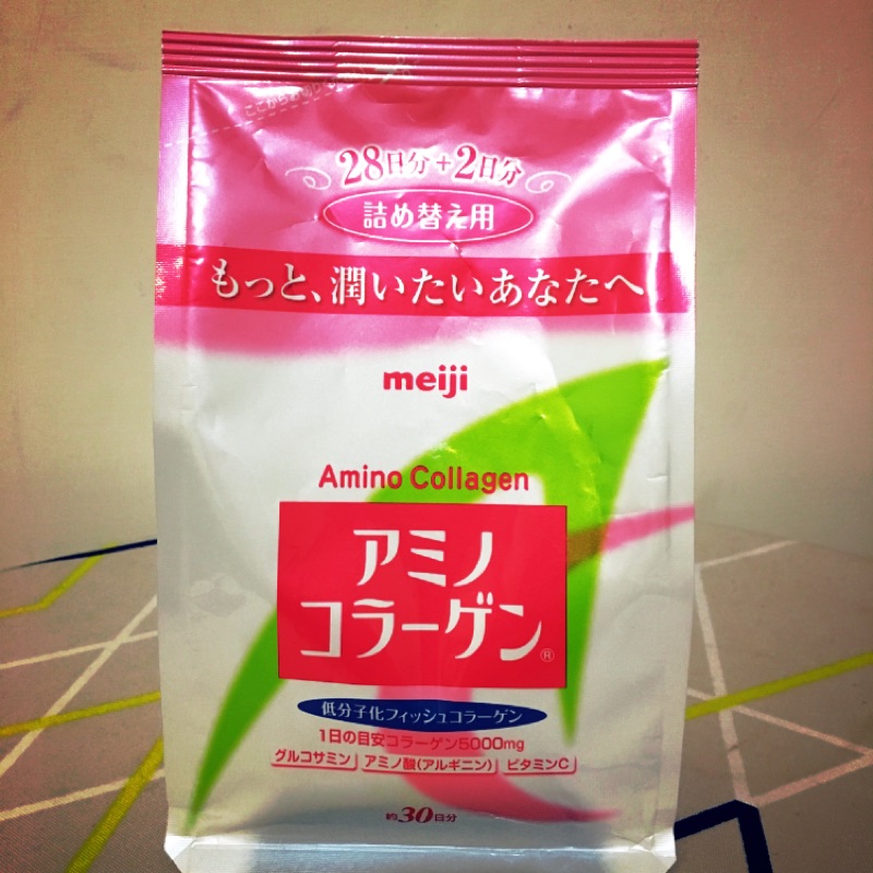 日本必買-明治Meiji膠原蛋白粉（補充包）