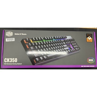 [星鋐國際]CoolerMaster(酷碼) CK350 機械式鍵盤 /有線/茶軸/中文/RGB