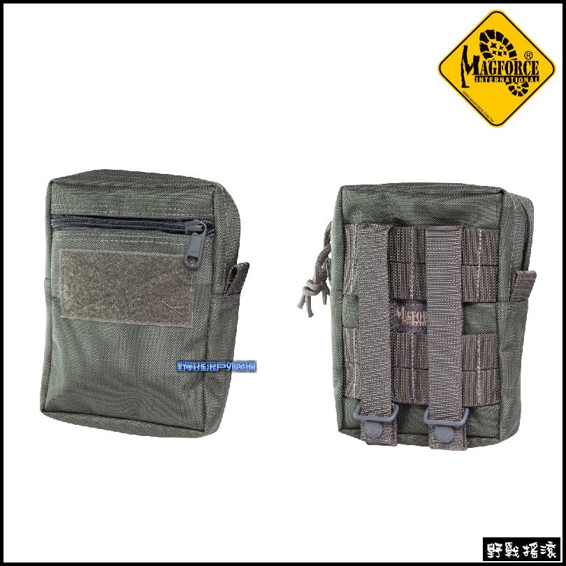 【野戰搖滾-生存遊戲】馬蓋先 Magforce 直式戰術雜物包【灰色】MOLLE 直式雜物包配件包工具包手機腰包雜物袋