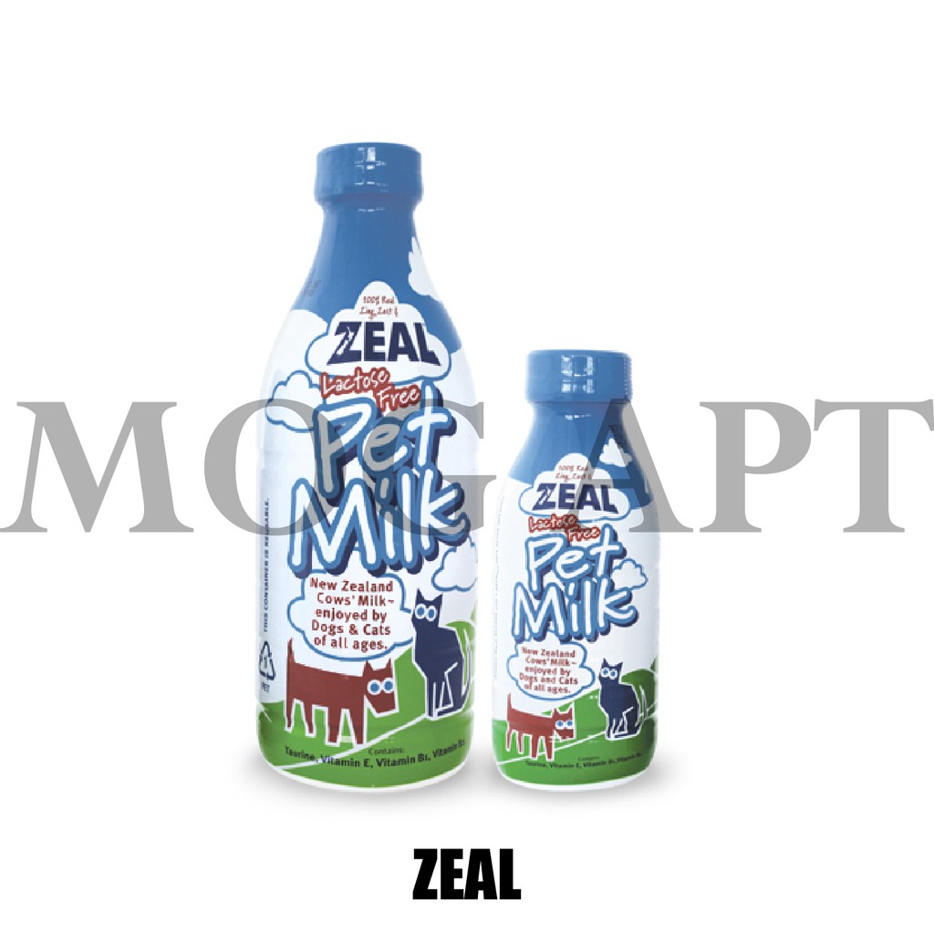 【MOG&amp;DOG】ZEAL 真致 紐西蘭犬貓專用鮮乳/保健鮮乳 寵物鮮奶 寵物牛奶 (不含乳糖) 貓 狗