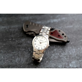 Proking全不銹鋼紳士型石英對錶!帶寬18mm,清晰阿拉伯數字刻度
