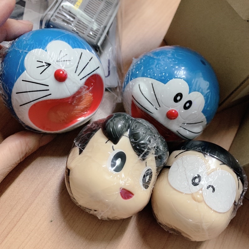 1.日本帶回Doraemon機器貓小叮噹哆啦a夢環保大頭轉蛋大雄靜香款