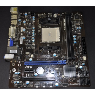 MSI 微星 A55M-P33 全固態電容主機板 (FM1 A55 DDR3 DVI D-Sub) 非A75