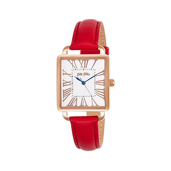 【Folli Follie】雅典女神羅馬時尚腕錶-正紅款/WF16R012SPS_DR/台灣總代理公司貨享兩年保固
